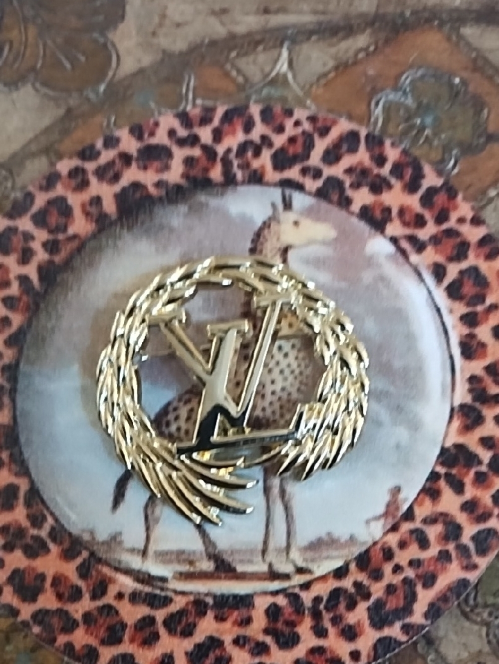 LV Brooch